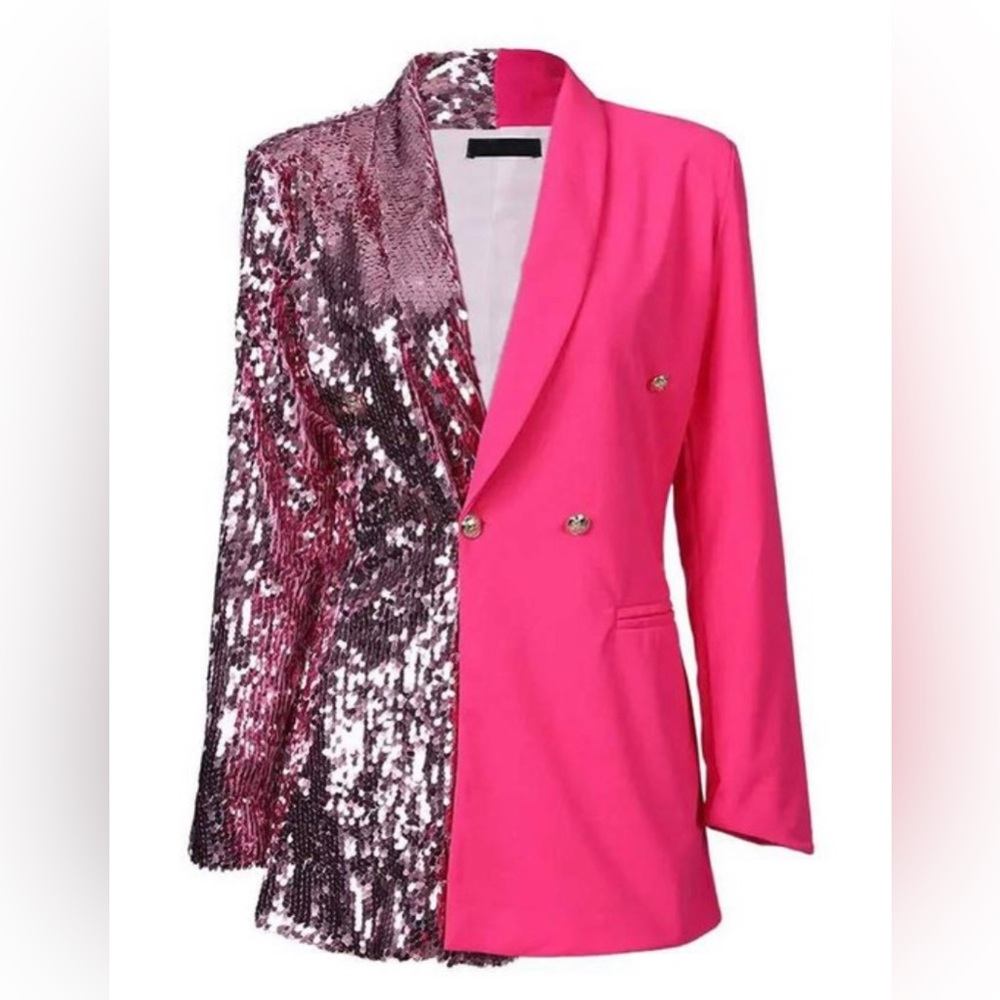 Sequin Blazer Dress - Picture 2 of 3